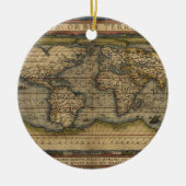  Wereldkaart Atlas Historisch Ontwerp Keramisch Ornament (Voorkant)