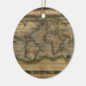  Wereldkaart Atlas Historisch Ontwerp Keramisch Ornament (Links)