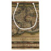  Wereldkaart Atlas Historisch Ontwerp Klein Cadeauzakje (Achterkant)