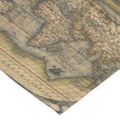  Wereldkaart Atlas Historisch Ontwerp Korte Tafelloper (Hoek)