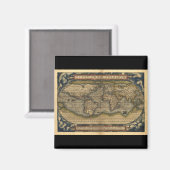  Wereldkaart Atlas Historisch Ontwerp Magneet (Voorkant / Achterkant)