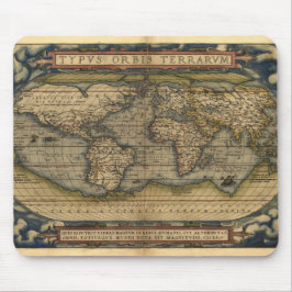  Wereldkaart Atlas Historisch Ontwerp Muismat