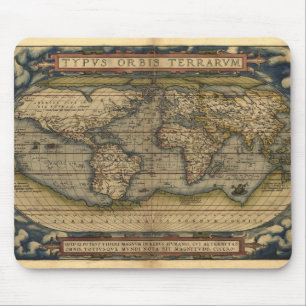  Wereldkaart Atlas Historisch Ontwerp Muismat
