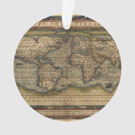  Wereldkaart Atlas Historisch Ornament (voorkant)