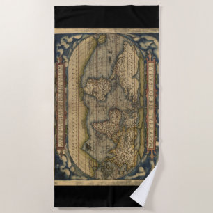 Wereldkaart Atlas Historisch Strandlaken