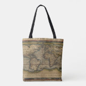 Wereldkaart Atlas Historisch Tote Bag (Achterkant)