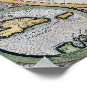 Wereldkaart  atlas poster (Hoek)