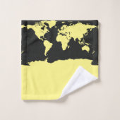 Wereldkaart Bad Handdoek (Wasdoekje)