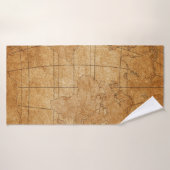 wereldkaart badhanddoek (Badhanddoek)