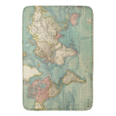 Wereldkaart Badmat (Voorkant Verticaal)