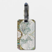 wereldkaart bagagelabel (Achterkant verticaal)