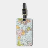  Wereldkaart Bagagelabel (Voorkant verticaal)