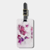 wereldkaart bagagelabel (Voorkant verticaal)