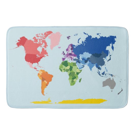 wereldkaart Bath Mat (Voorkant)