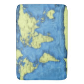 wereldkaart Bath Mat (Voorkant Verticaal)