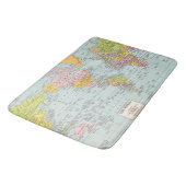 wereldkaart Bath Mat (Gekanteld)
