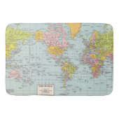 wereldkaart Bath Mat (Voorkant)