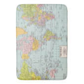 wereldkaart Bath Mat (Voorkant Verticaal)