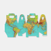 Wereldkaart Bedankdoosjes (Uitgevouwen)