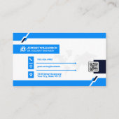 Wereldkaart | Bedrijf | Visitekaartje QR-code (Achterkant)