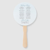 Wereldkaart Bestemming Trouwprogramma Fan Handwaaier (Achterkant)