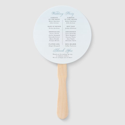 Wereldkaart Bestemming Trouwprogramma Fan Handwaaier (Achterkant)