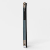 wereldkaart . blauw en wit Case-Mate iPhone case (Achterkant/links)