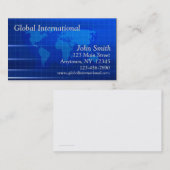 wereldkaart Blue Tech Visitekaartje (Voorkant / Achterkant)