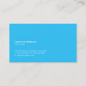 wereldkaart Blue Technology Global Business Visitekaartje (Achterkant)