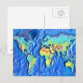 Wereldkaart Briefkaart (Voorkant / Achterkant)