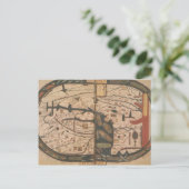 Wereldkaart Briefkaart (Staand voorkant)