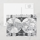 Wereldkaart Briefkaart (Voorkant / Achterkant)