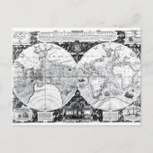 Wereldkaart Briefkaart (Voorkant)