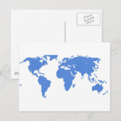 Wereldkaart Briefkaart (Voorkant / Achterkant)