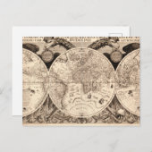  Wereldkaart Briefkaart (Voorkant / Achterkant)