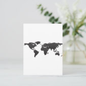 Wereldkaart Briefkaart (Staand voorkant)