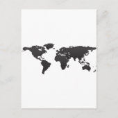 Wereldkaart Briefkaart (Voorkant)