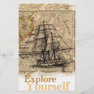 Wereldkaart Briefpapier