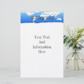 wereldkaart briefpapier (Staand voorkant)