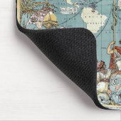 Wereldkaart-Brits Rijk-1886 Muismat (Hoek)