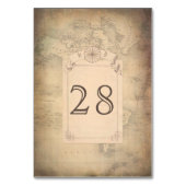  Wereldkaart bruiloft Kaart (Achterkant)