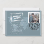 Wereldkaart bruiloft repetitie binnenste kaart (Voorkant)