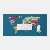 Wereldkaart Bureaumat (Keyboard & Muis)