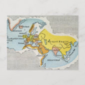 WERELDKAART, c1300. Briefkaart (Voorkant)