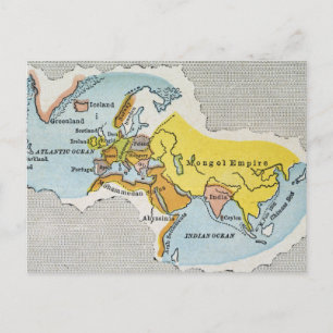 WERELDKAART, c1300. Briefkaart