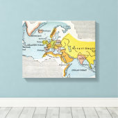 WERELDKAART, c1300. Canvas Afdruk (Insitu (Houten vloer))