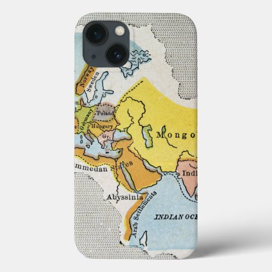 WERELDKAART, c1300. Case-Mate iPhone Case (Achterkant)