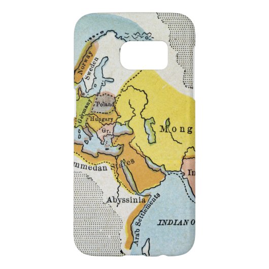 WERELDKAART, c1300. Case-Mate Samsung Galaxy Hoesje (Achterkant)