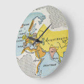 WERELDKAART, c1300. Grote Klok (Hoek)