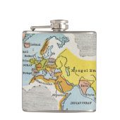 WERELDKAART, c1300. Heupfles (Voorkant)